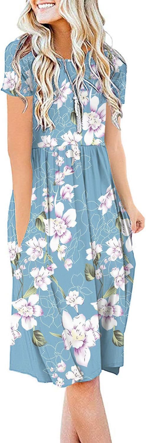 DB MOON Empire Waist Casual Dress women's clothing with real, functional pockets
