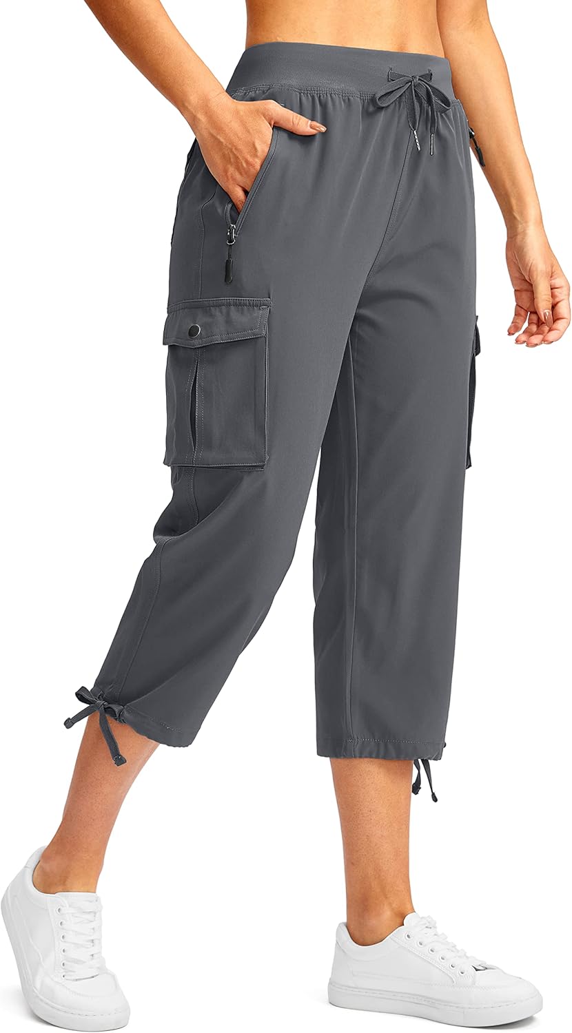 Soothfeel Quick-Dry Cargo Capris with 6 Pockets women's clothing with real, functional pockets