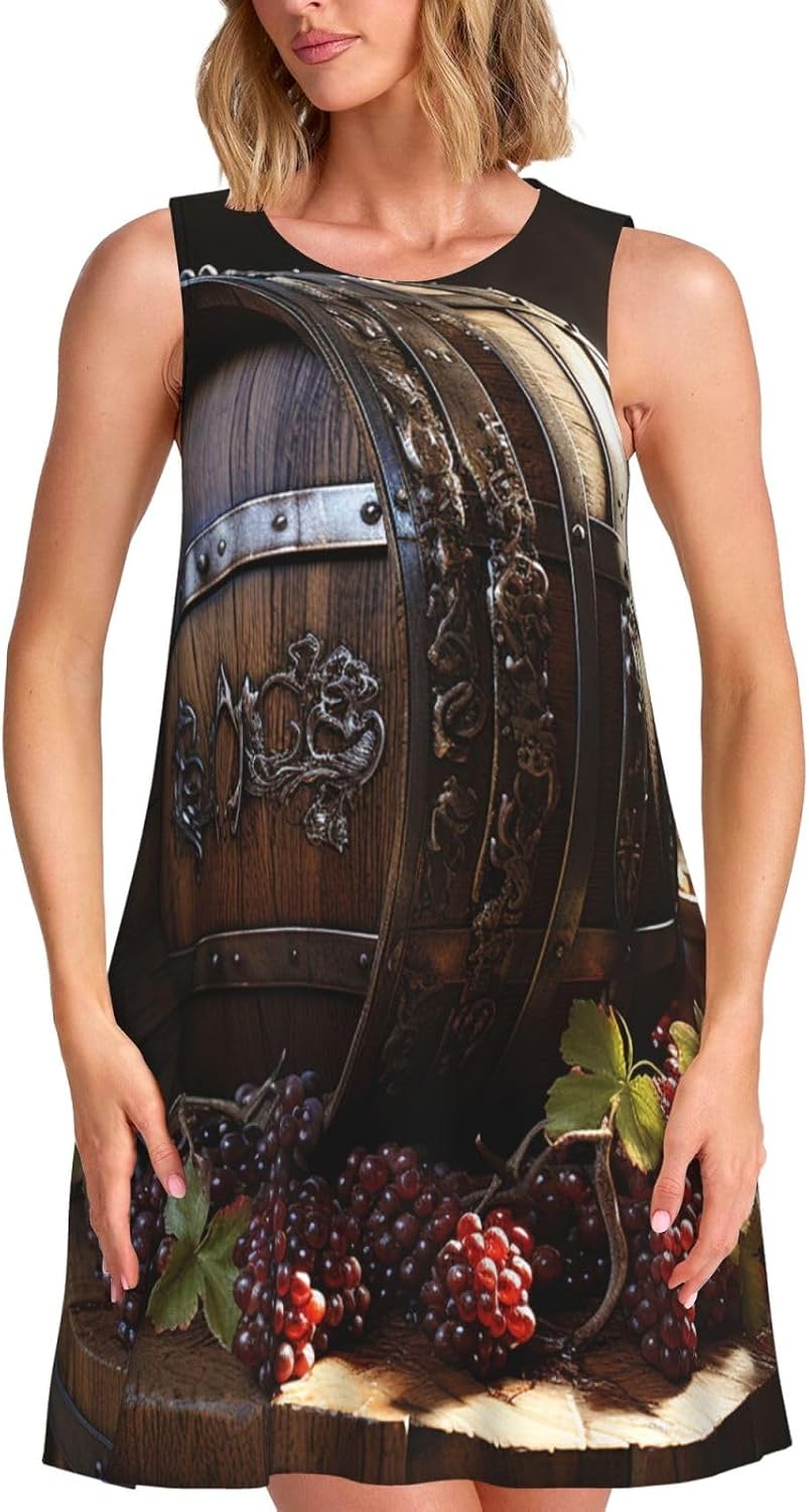 Sun & Pocket Casual Sleeveless Beach Sundress women's clothing with real, functional pockets