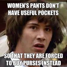 Keanu Reeves "you're breathtaking" meme adapted for a dress that has real pockets